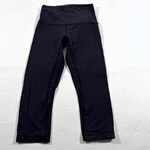 Lululemon Deep Purple Align High Rise Legging Crop 18” Womens Active Yoga Sz 4